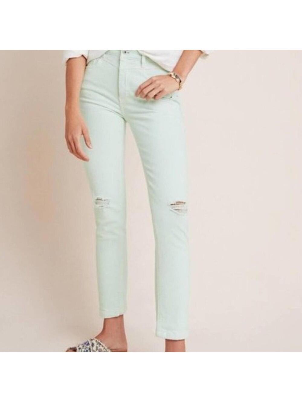 Anthropologie Pilcro and the Letterpress Mint High Rise Slim Jeans 31 NWT